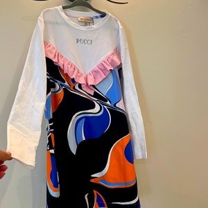 Emilio Pucci, size 8, abstract print dress